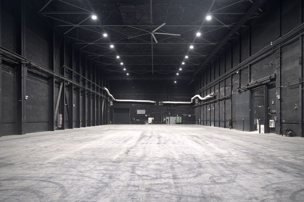 Stage 3 — sound-attenuated film stage with 54 ft ceilings, bhive studios Toronto
